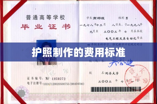 济源护照制作的费用标准